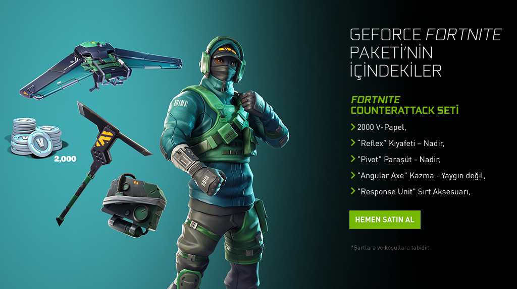 GeForce Fortnite Paketi