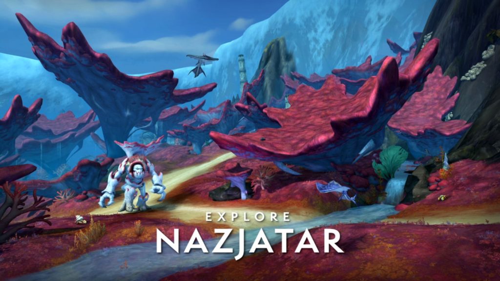 Rise of Azshara ile gelen yeni bölgelerden biri Nazjatar